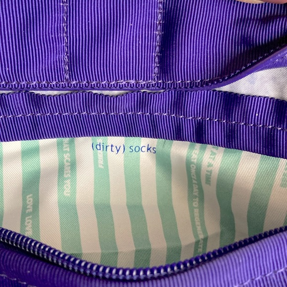 Rare LULULEMON Purple Overnight Dufflebag Barrel Travel Tote Bag - Picture 5 of 17